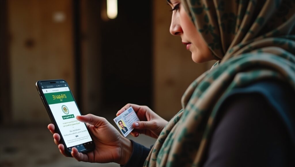 Ehsaas 8171 July 2025 CNIC Check Portal – Pakistani Woman Checking Payment